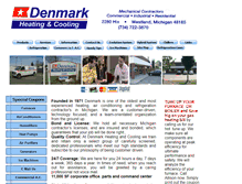 Tablet Screenshot of denmarkheating.net